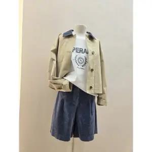 [롯데백화점]SOUP 카라 배색 크롭 긴팔 야상 점퍼 (SB3UJ91)