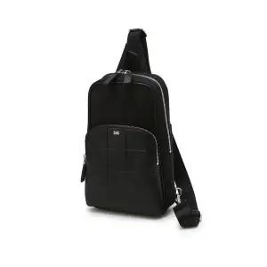 갤러리아 DBBA5E287 닥스 블랙 그리드패턴 가죽배색 나일론 슬링백