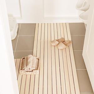 플라팜 편백나무 롤 발매트 건식화장실 욕실매트, 평형, 특대형, 15mm, 1개