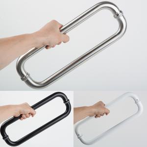 강화도어손잡이 유리문 목문 철문 상가 출입문 스텐파이프 링형25 센터340