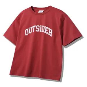 공용 빈티지 아웃사이더 프린트 루즈핏 반팔티 JQ2TSU208