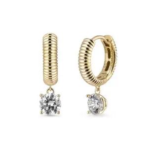 14k 스트링 랩 다이아몬드 5부 링귀걸이_한미