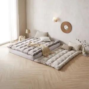 라폼 허그 토퍼푹신한 침대 거실 바닥 기숙사 캠핑 차박 요 매트 SS