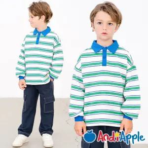 [앤디애플] 스트라이프카라카고팬츠상하복