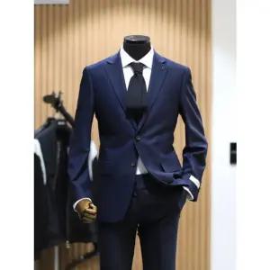 [갤러리아] BON 투톤네이비 크리스피노 인디고 스판 슬림핏 슈트 BN4SJA003