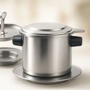 베트남 전통 커피핀 드리퍼 추출기 위즐커피 핀커피 반영구 핸드드립세트 커피필터