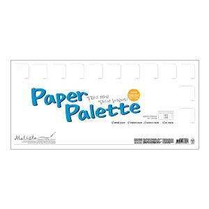 말리스타 종이 팔레트 20매 (중) 일회용 수업용 파레트 유화 아크릴 수채화 미술 그림 드로잉 용품