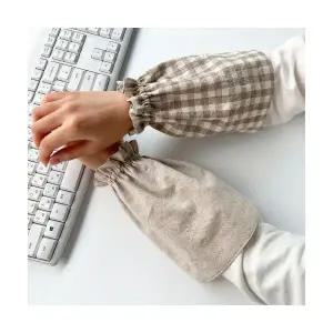 양면 반토시 면토시 체크 단색 손목 핸드메이드 예쁜 사무실 키보드 사무용 팔토시 작업용 미술용 공부용