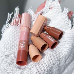 아이섀도우 4in 1 미니 소형 아이섀도우 스틱 콤보 펄 메탈릭 하이 글로스 하이라이터 다용도 크레용 펜 코