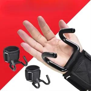 웨이트 리프팅 헬스 보조 스트랩 철봉 후크 운동기구 매달리기 체육관 갈고리 손목 걸이 장비