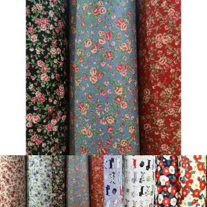 빈티지 플라워 패턴 천 3color/잔잔한/꽃무늬/원단/홈패션/베개/방석/식탁보/주머니/에코백/만들기