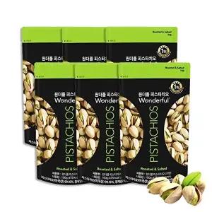 원더풀피스타치오 코스트코 두쫀쿠 구운 파스타치오 견과 가염 150g 6봉