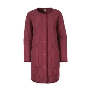여성 리사이클 듀스포300T 퀼팅 롱패딩 점퍼 와인