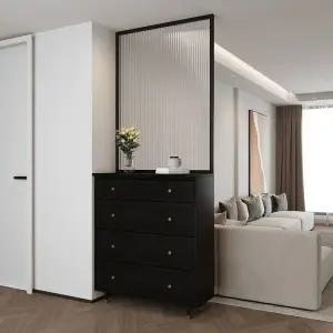 광폭 옷서랍장 5단 와이드 높은 수납함 파티션 드로어 대용량 정리함