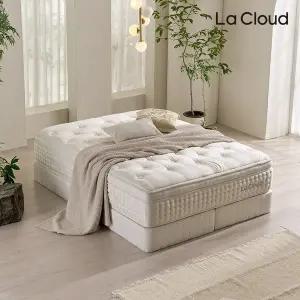 [라클라우드] 골드라벨 리누엘 호텔침대 천연라텍스 양모울패딩 유로탑 말총 매트리스 K