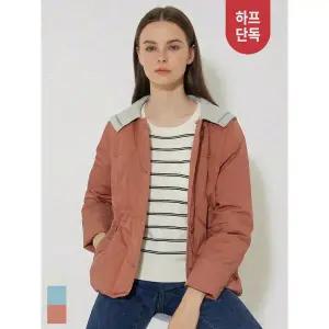 [하프클럽/올리비아로렌]니트 카라 경량 점퍼_VOBKD3S1111