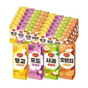델몬트 드링크팩 190ML 48팩 오렌지 망고 사과 포도 혼합음료 어린이 팩주스