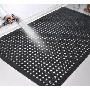 초대형 실외 미끄럼방지 배수되는 고무 발판 현관매트90x150 출입구 로비깔개 깔판