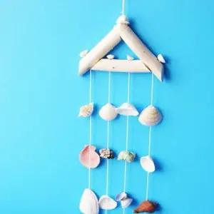 [Deco] 소형 자연 테마 조개 모빌 랜덤 인테리어 장식