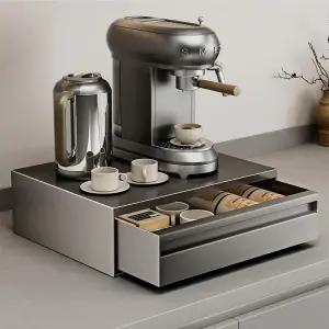 메탈 커피머신 선반 테이블 수납장 홈카페장 다용도 탕비실