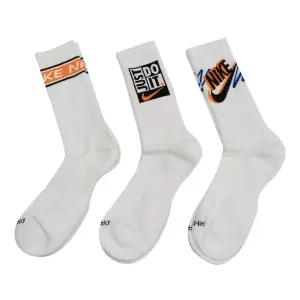 크루 삭스 3팩/양말/면양말/중목/장목/흰색/화이트/세트/스포츠/훈련/운동/러닝/등산/남자/남성용