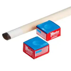 2PCS 오리지널 마스터 초크 드라이 스누커 유성/건식 자연 내구성 풀 큐 강한 마찰 Billiar Chalks 당구