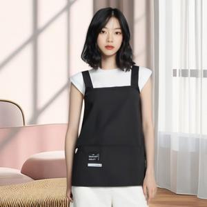 짧은 앞치마 프린트 패션 요리 조끼 방수 오일 방지 다이닝 서비스 작업복 일회용이 아닌 가정용 청소 도구
