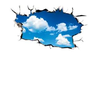 3d 착시효과 스티커 천장 데코 벽 입체 시트지 꾸미기