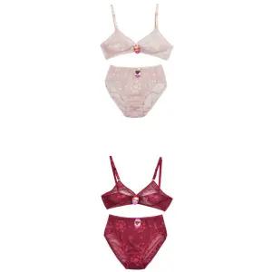 홑겹브라 편한브래지어 파워넷 맥시팬티 레이스망사 20대브라 [fFFJAMK]