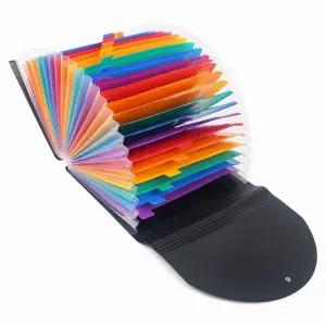 A4 아코디언 파일케이스 25칸 덮개형 화일 서류 포켓 A4보관함 파일케이스