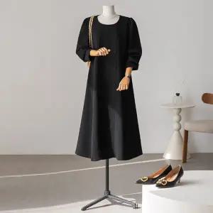 (안나앤플러스) 렐리 더블버튼 원피스[드레스ECY34] 빅사이즈