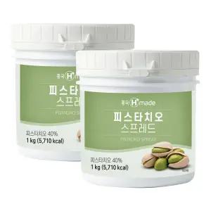흥국 피스타치오 40% 스프레드 1kg 2개세트