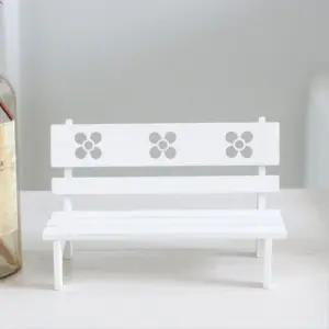 우드 벤치 의자 미니어처 나무 인형가구 디자인 앤틱