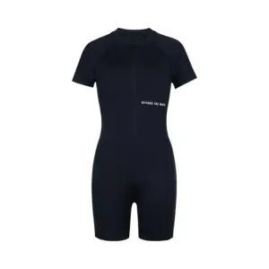 여성 아쿠아로빅 반팔 반집업 인컵 3부 반신 수영복 LF2F865