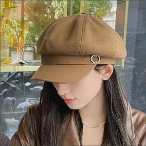 여자 겨울 가을 클래식 베레모 모자 화가모자 팔각 베이직