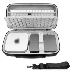 호환  Geekria 하드 케이스 2024 Mac Mini 데스크탑 컴퓨터 M4 칩 호환 매직 키보드 매직 마우스 및 트랙패