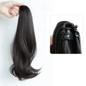 웨이브 집게핀 가발 패션 테일 올림 볼륨 긴 머리 롱 묶음 뒷 묶음머리리