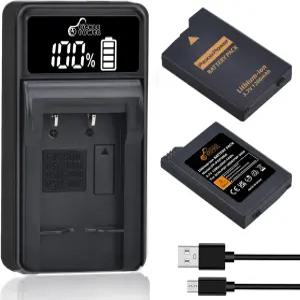 소니 PSP 2000용 피클 파워 3001 배터리 및 LED 디스플레이 충전기 /3000 PSPS110 콘솔 PSP3001 PSP3000