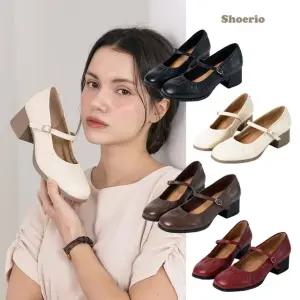 슈리오 양가죽 소프트 셔링 메리제인