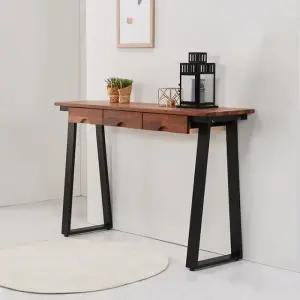 테이블 원목 서랍 H9445(착불) 1200 멀바우 가구산책