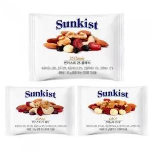 [셀러허브]썬키스트 견과 3종세트 25g x 60봉 SD (S9781616)