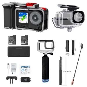 DJI오즈모액션6 대여 + 스냅샷키트 드론샷셀카봉 방수하우징 부력봉 sd카드 메모리256기가 전국택배가능 인천김포/부산 김해공항 사비캠 고프로렌탈 액션캠