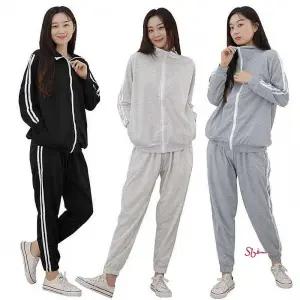 2선 집업 트레이닝복 운동복 조거 상하세트 학생 밴딩 가을 츄리닝 팬츠 간절기 데일리opq187