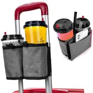 [골드스마일]커피컵수납대 여행용 음료 손잡이착용 고정스트링 캐리어컵걸이대