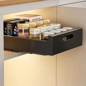 [하프클럽/셀러허브]리빙모던 슬라이딩 레일 선반 하부장정리 인출식 서랍