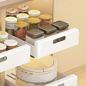 [하프클럽/셀러허브]리빙모던 슬라이딩 레일 선반 주방 정리 양념통 서랍