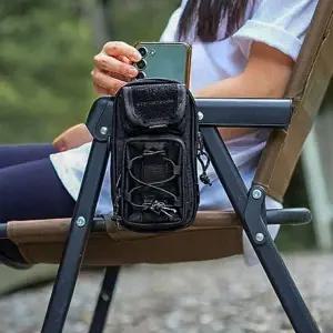 [셀러에이드]카즈미 크로스백 파우치 미니 수납 포켓 가방 블랙 보조 캠핑가방