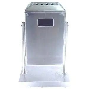 [하프클럽/셀러허브]스텐 쓰레기통 실외 대형 사각 재털이 휴지통 85L