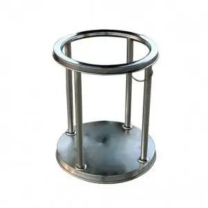 [하프클럽/셀러허브]스텐 오픈 쓰레기통 공항 관공서 테러방지용 휴지통