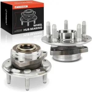 쉐보레 GMC 뷰익 캐딜락과 호환되는 5루그가 장착된 A-프리미엄 2 x 앞바퀴 또는 뒷바퀴 베어링 및 허브